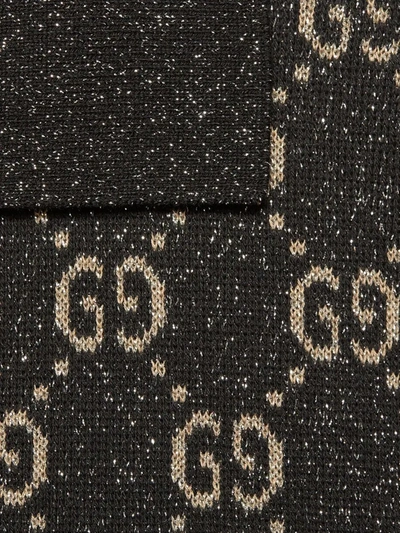 Shop Gucci Gg Knit Dress In Schwarz