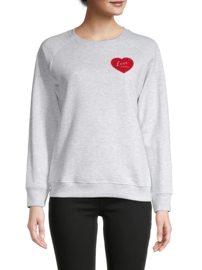 Shop South Parade Women's Rocky Heathered Sweatshirt In Light Grey