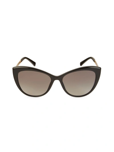 Shop Versace Women's 57mm Cat Eye Sunglasses In Black