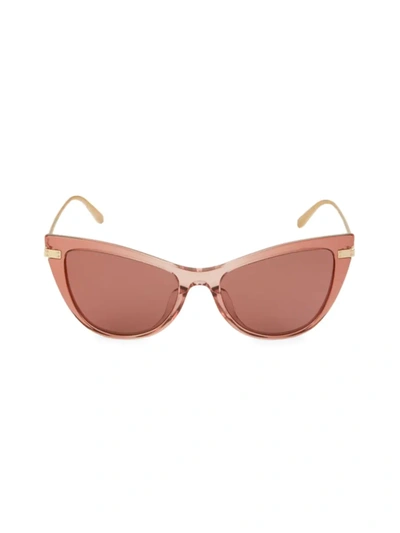 Shop Dolce & Gabbana Women's 54mm Cat Eye Sunglasses In Pink
