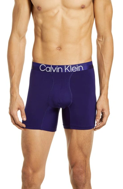 Shop Calvin Klein Boxer Briefs In Purple Fuss