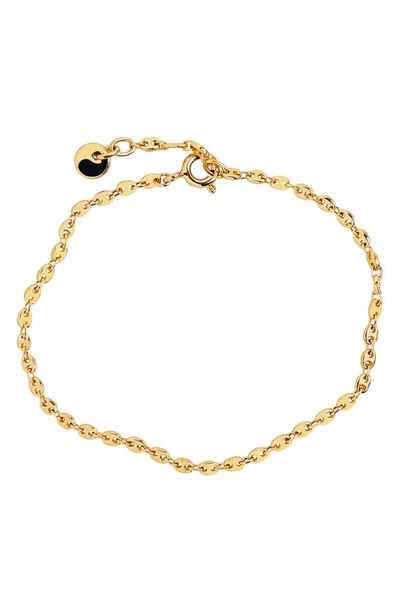 Shop Maria Black Manhattan Bracelet In Gold Hp