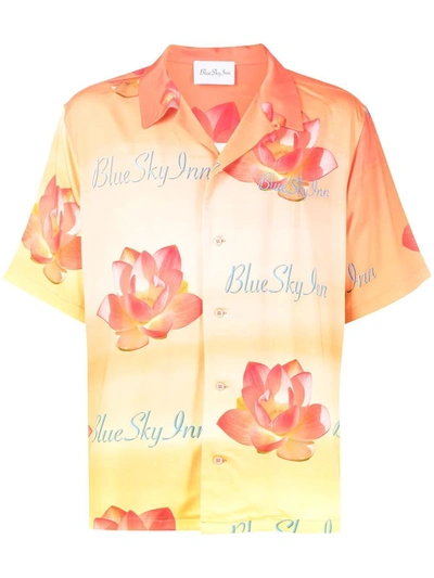 Shop Blue Sky Inn Seasonal Logo Holiday Shirt Orange