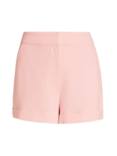 Shop Cinq À Sept Elaine Crepe Shorts In Pink Quartz