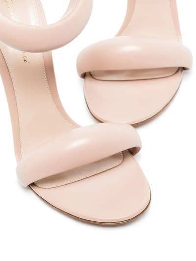 Gianvito Rossi Bijoux 105mm Puffy Napa Ankle-cuff High-heel Sandals In Pink