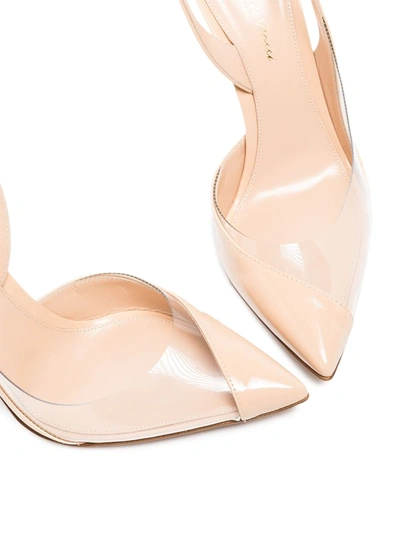 Gianvito Rossi Pointed-toe Slingback Pumps In Neutrals