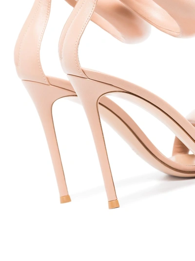 Gianvito Rossi Bijoux 105mm Puffy Napa Ankle-cuff High-heel Sandals In Pink
