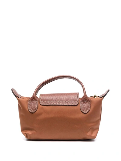 Longchamp Le Pliage Original Pouch In Braun