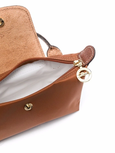 Longchamp Le Pliage Original Pouch In Braun
