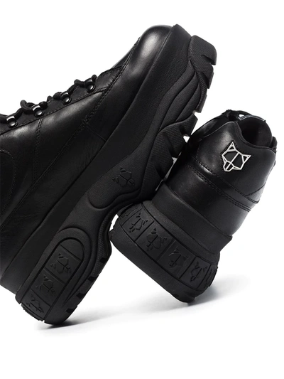 【Naked Wolfe】関税/送料込み Sporty Leather Naked Wolfe Black Sporty 70 Platform Leather Sneakers | ModeSens