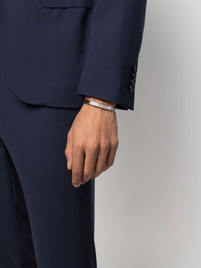 Missoma Fused Triple Ridge Cuff Bracelet In Silber