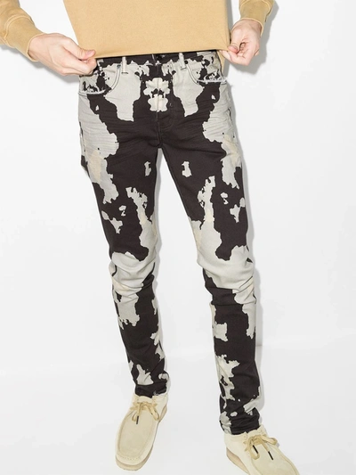 Shop Purple Brand Rorschach Printed Skinny Jeans In Grau