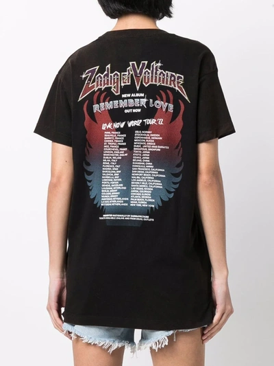 Shop Zadig & Voltaire Tom Graphic-print T-shirt In Schwarz