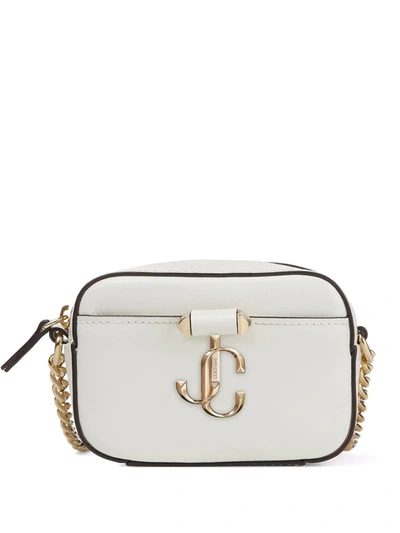 Jimmy Choo Micro Leather Hale Cross body Bag In Latte light Gold ModeSens