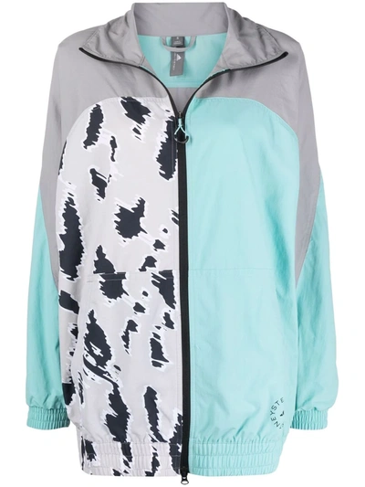 Shop Adidas By Stella Mccartney Daydream Zipped-up Jacket In Grau
