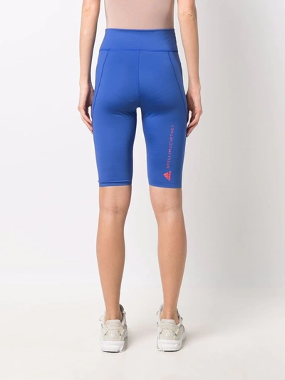 Shop Adidas By Stella Mccartney Truepurpose Cycling Shorts In Blau