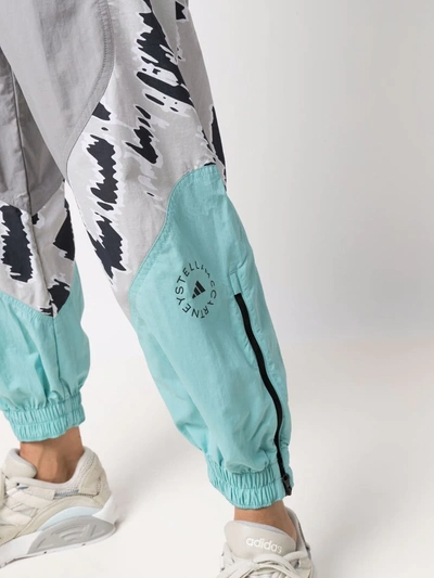 Shop Adidas By Stella Mccartney Abstract Pattern Print Track Pants In Grau