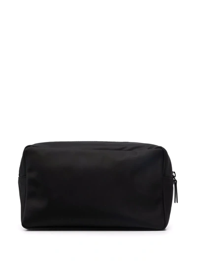 Shop Dsquared2 Logo-print Zipped Wash Bag In Black