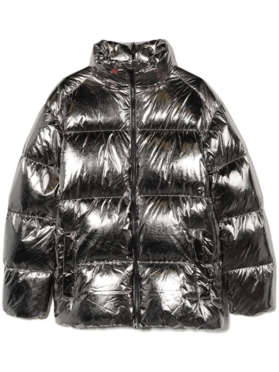 Shop Perfect Moment Teen Nuuk Puffer Ski Jacket In Silver