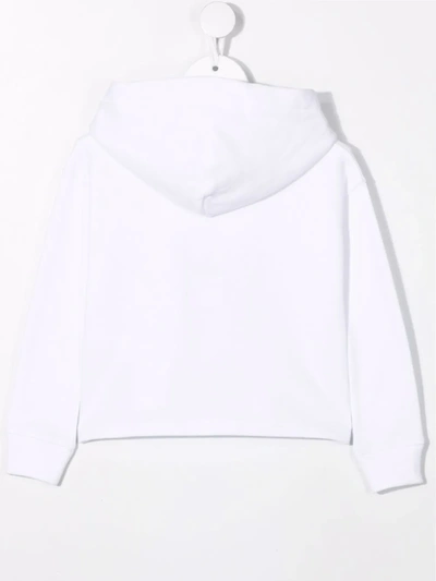 Shop Ralph Lauren Polo Pony Cropped Hoodie In White