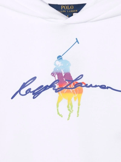 Polo Ralph Lauren Logo-print Pullover Hoodie In White