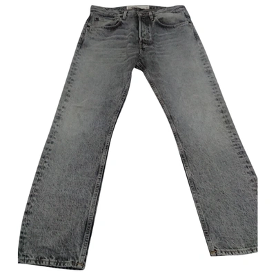HAIKURE Pre-owned Straight Jeans In Grey