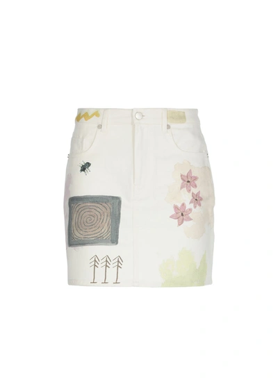 Shop Mcq By Alexander Mcqueen Mcq Skirts White In Oat