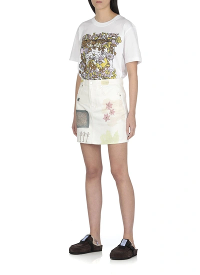 Shop Mcq By Alexander Mcqueen Mcq Skirts White In Oat