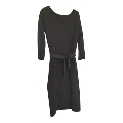 Pre-owned Giambattista Valli Wool Mid-length Dress In Black