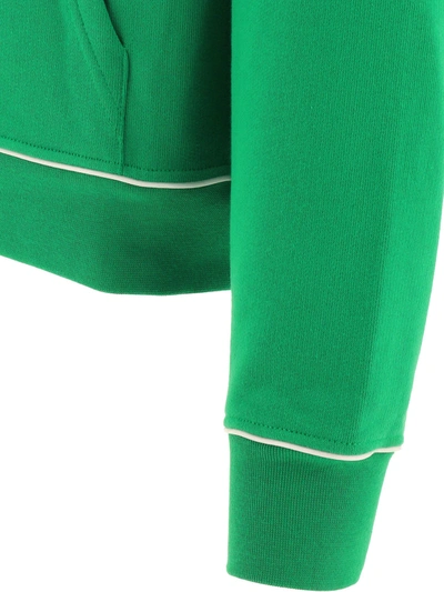 Shop Jacquemus "le Sweatshirt Vague" Hoodie In Green