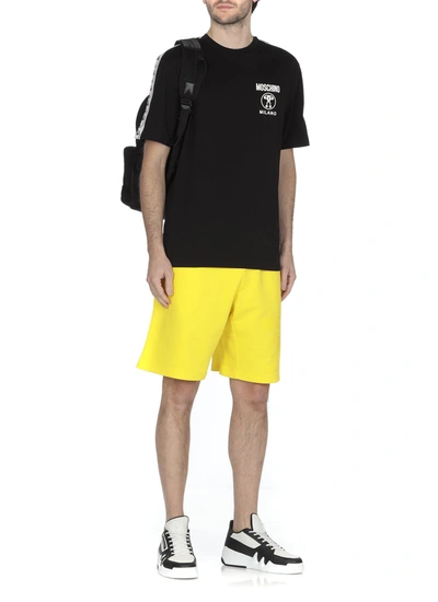 Shop Moschino Shorts Yellow