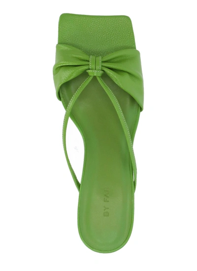 Shop By Far Sandals Green In Pistachio