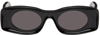 Shop Loewe Black Paula's Ibiza Original Sunglasses In 01a Black
