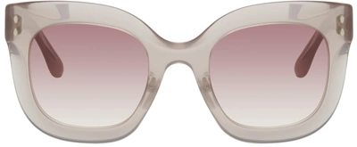 Shop Isabel Marant Pink Sophy Sunglasses In 0fwm Nude