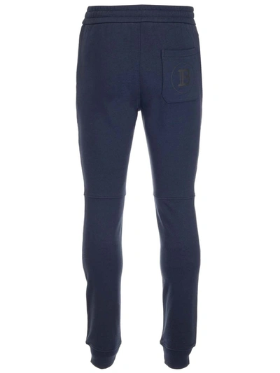 Shop Balmain Men's Blue Cotton Pants
