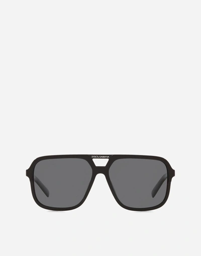 Shop Dolce & Gabbana Angel Sunglasses In Black