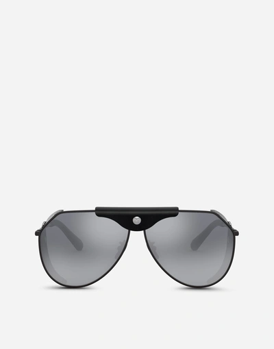 Shop Dolce & Gabbana Panama Sunglasses In Black