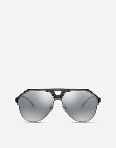 Shop Dolce & Gabbana Miami Sunglasses In Gun