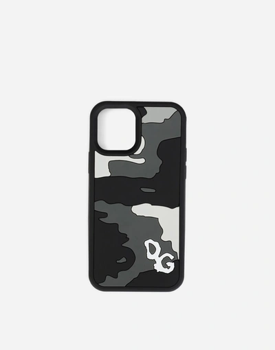 Shop Dolce & Gabbana Camouflage Rubber Iphone 12 Pro Cover In Multicolor