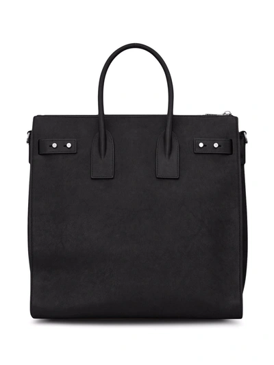 Shop Saint Laurent Ysl Bag Sdj Tote Wit In Black