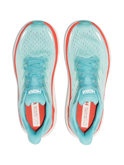 Shop Hoka One One Clifton 8 Low-top Sneakers In Blue