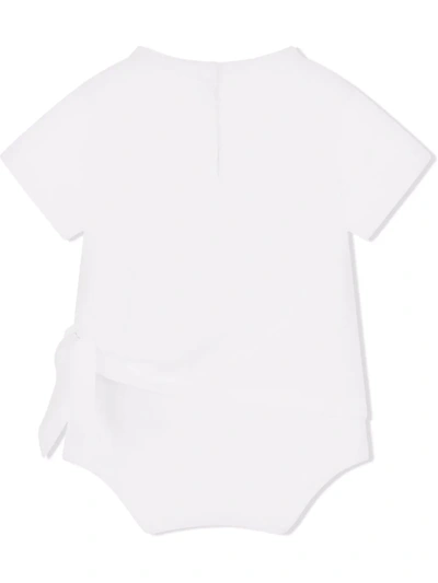 Shop Dolce & Gabbana Bellissima Logo-print Shorties In White