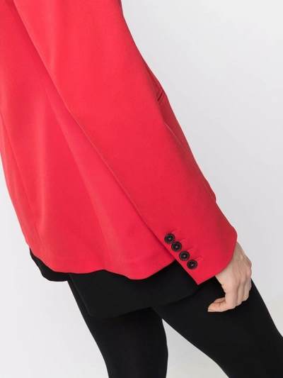 Valentino Stretch Tailored Jacket In Red