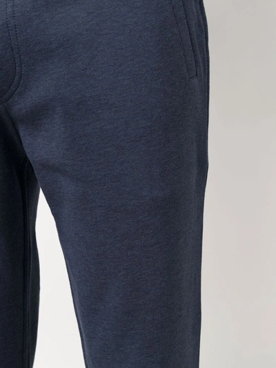 Shop Brunello Cucinelli Drawstring Track Trousers In Blue