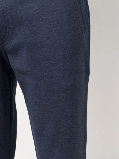 Brunello Cucinelli Drawstring Straight-leg Trousers In Blue