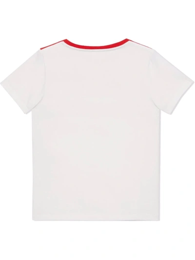 Shop Gucci Gg Logo-print T-shirt In White