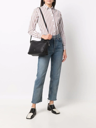 Apc A.p.c. Sac Ninon Mini Bags Recycled Material With Leather Effect In Black