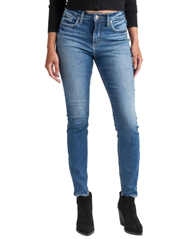 Shop Silver Jeans Co. Avery Skinny Jeans In Indigo