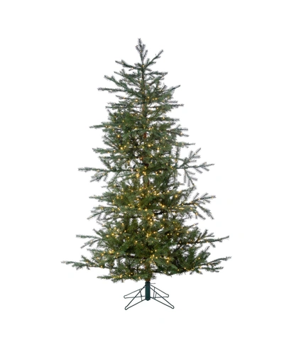 Shop Sterling 6.5-foot High Pre-lit Natural Cut Portland Pine With Instant Glow Power Pole Feature In Green
