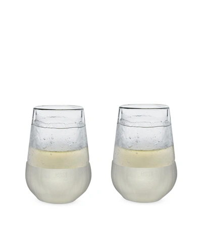 Shop Host Glass Freeze Wine Glass, Set Of 2 In Clear